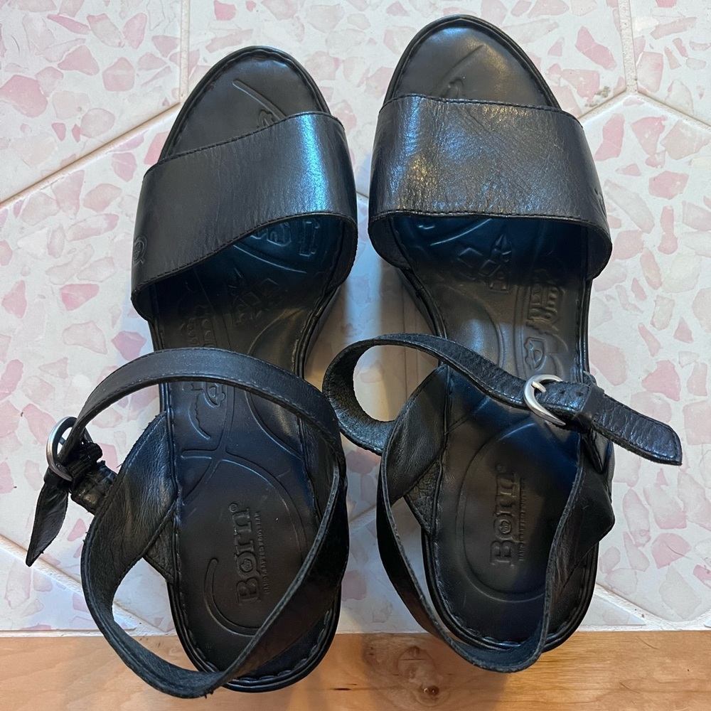 Classic Born Black Platform Shoes 10